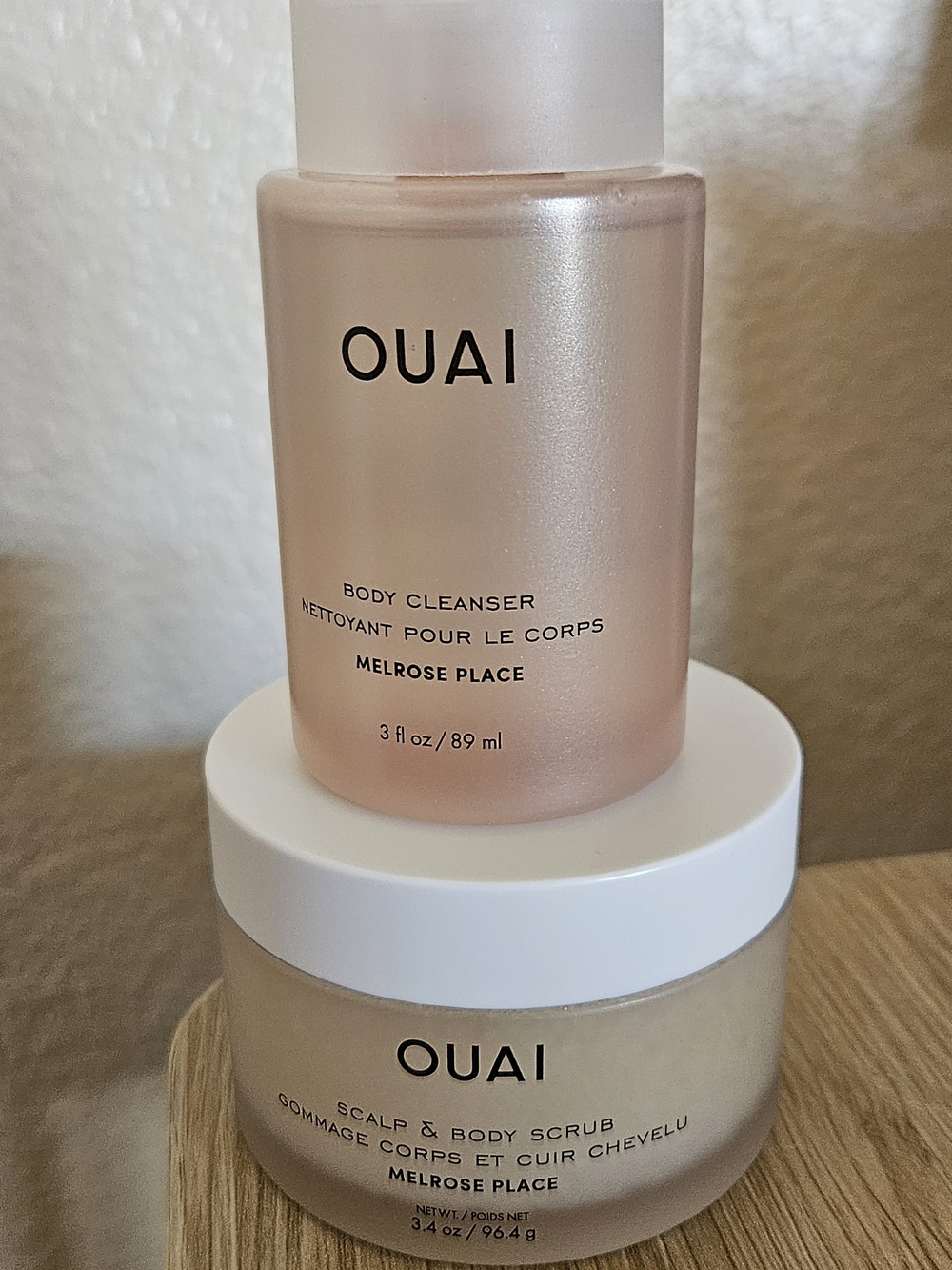 OUAI Melrose Place Body Cleanser & Scalp & Body Scrub Duo